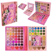 Дитяча косметика: палітра тіней з аксесуарами, у коробці 15х20х2 см