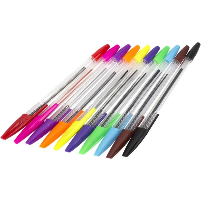 Набір ручок «STANDART» кулькових на 10 кольорів, ТМ Economix