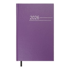 Щоденник датований «ZEST» A5 на 320 сторінок з обкладинкою зі шкірзаму, фіолетовий, ТМ Buromax