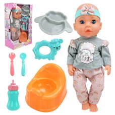 Пупс «Маленьке Сонечко» 33 см їсть, пісяє, з аксесуарами, у коробці 23,5х11х40 см