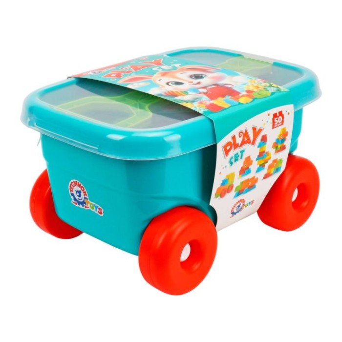 Конструктор на 50 деталей у візку 38х28х22 см, ТМ Технок