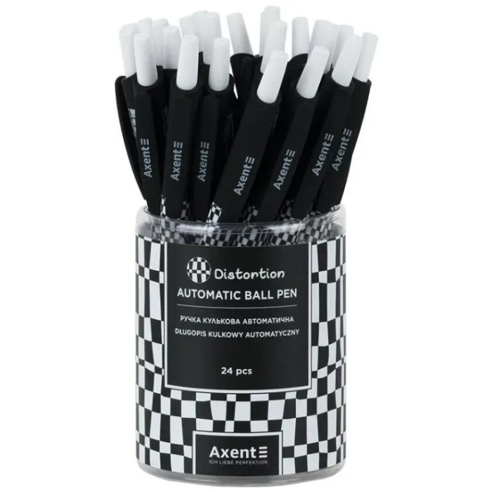Ручка « Distortion» кулькова автоматична синя, ТМ Axent