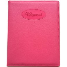 Щоденник шкільний на 48 аркушів 167х211 мм з обкладинкою зі шкірзаму, ТМ Мандарин