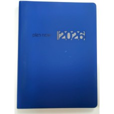 Щоденник датований «MADERA 2026» A5 на 336 сторінок з обкладинкою зі шкірзаму, синій, ТМ Buromax