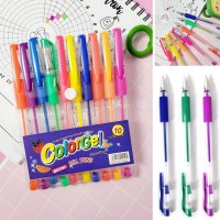 Набір гелевих перламутрових ручок на 10 кольорів, ТМ Leader