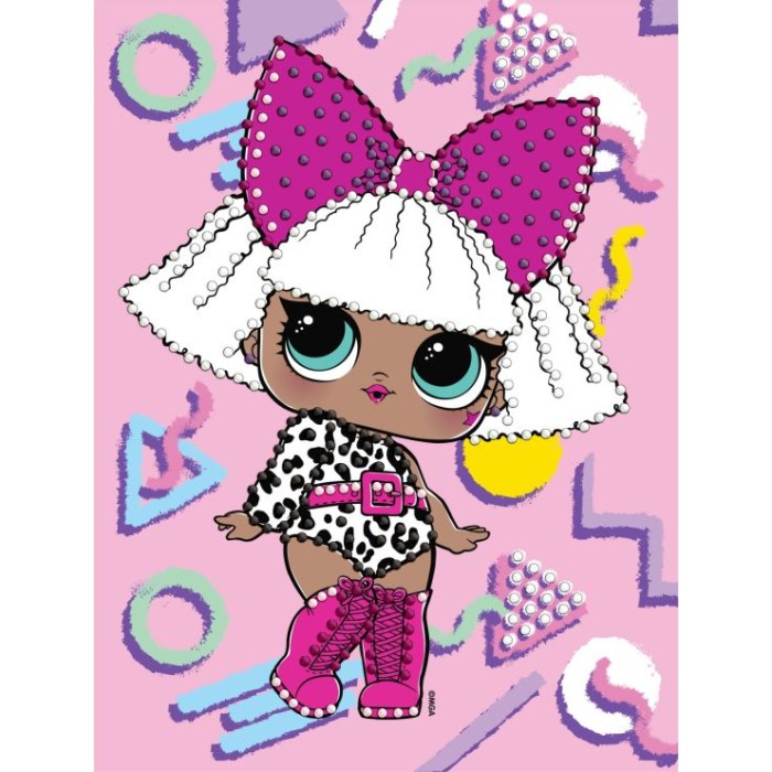 Картина за номерами з алмазною мозаїкою «L.O.L. Surprise! DIVA» 15x20 см, ТМ Ідейка