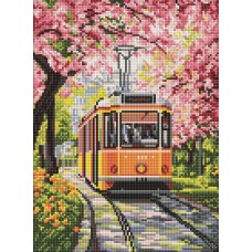 Набір з алмазною мозаїкою «Квітучий шлях» 30х40 см, ТМ Ідейка