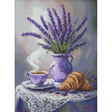 Набір з алмазною мозаїкою «Лавандовий натюрморт» 30х40 см, ТМ Ідейка
