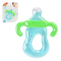 Брязкальце-прорізувач силіконове з рідким наповнювачем, на планшетці 16х11х1,5 см