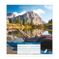 Зошит на 36 аркушів у лінію «Сила природи» №0353, Пір'їнка