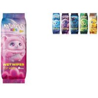 Серветки воологі «NATURELLE» дитячі 8 шт в упаковці, в асортименті