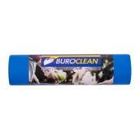 Пакети для сміття 5 шт на 240 л міцні сині, ТМ BuroClean