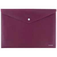 Папка на кнопці «Earth colors» А4, бордова, ТМ Axent