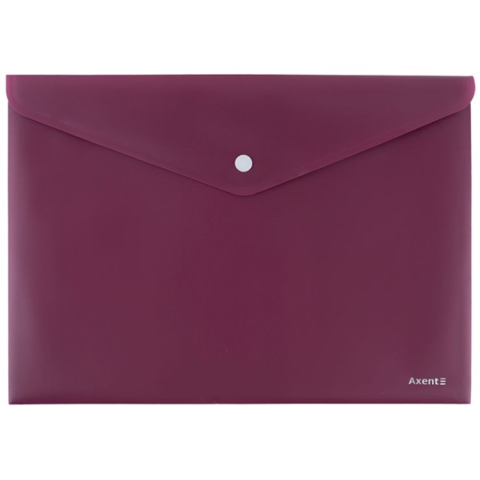Папка на кнопці «Earth colors» А4, бордова, ТМ Axent