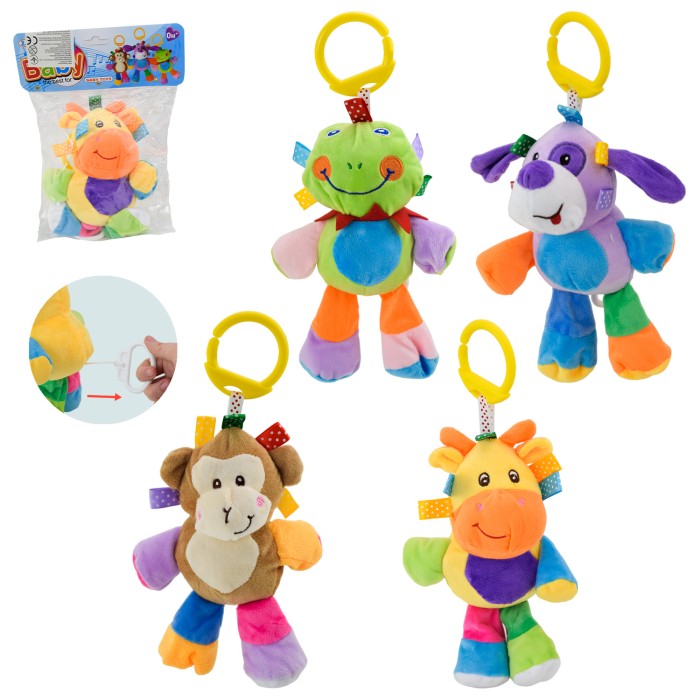 Підвіска на ліжечко з брязкальцем, в асортименті, у пакеті 21 см