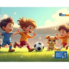 Папка-портфель «Футбол» А4 з ручками на блискавці, ТМ J.Otten