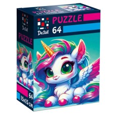 Пазли «De.tail. Замріяна єдиноріжка» на 64 елементи, у коробці 7х3,5х10 см, ТМ Vladi Toys