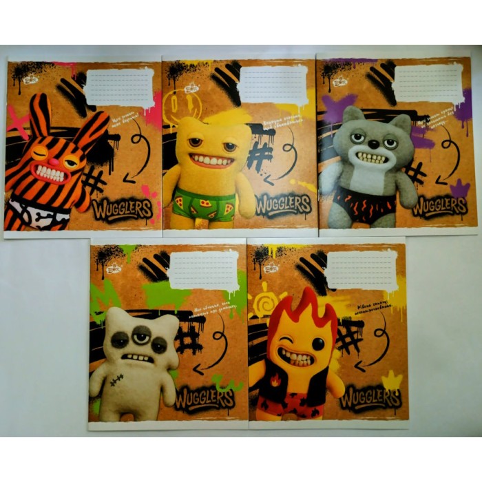 Зошит на 24 аркуші у клітинку «Вугглери» №2648, ТМ Brisk