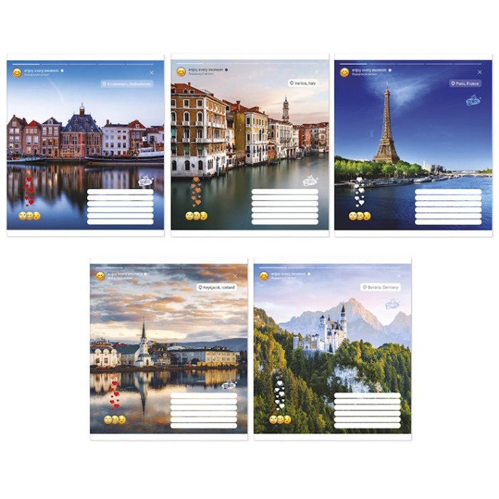 Зошит на 60 аркушів у лінію «Таємничий ліс», №2624, ТМ Brisk