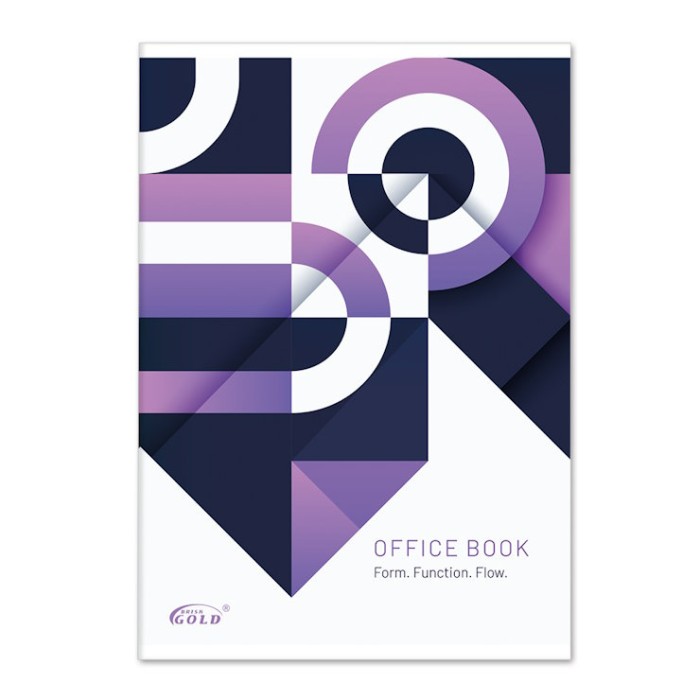 Канцелярська книга «Gold» у клітинку на 96 аркушів на скобі з картонною обкладинкою, №4134-3,4, ТМ Brisk