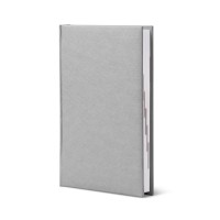 Щоденник датований «Infolk» А5 на 176 аркушів з обкладинкою зі шкірзаму, сірий, ТМ Brisk