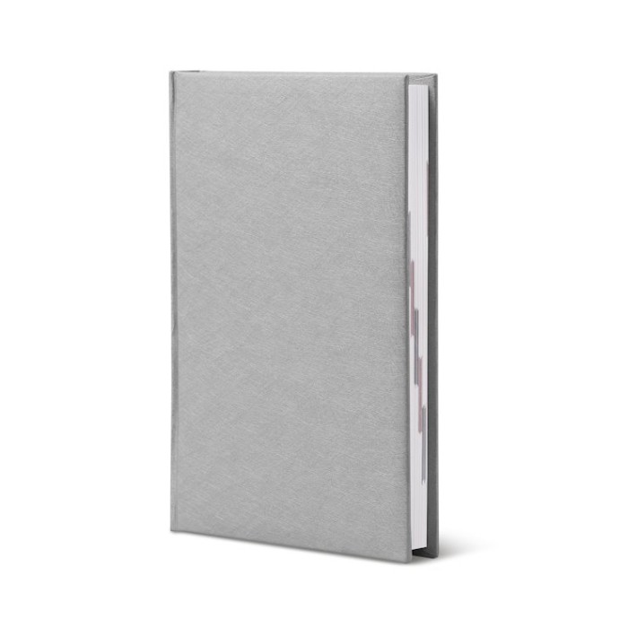 Щоденник датований «Infolk» А5 на 176 аркушів з обкладинкою зі шкірзаму, сірий, ТМ Brisk