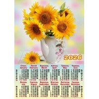 Календар «Букет соняшників» А2
