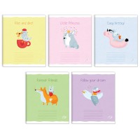 Зошит на 18 аркушів у лінію «кумедні малюки» №2561, ТМ Brisk