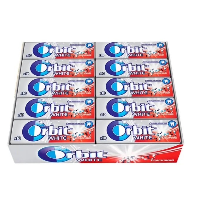 Жувальна гумка «Orbit. Білосніжний Класичний» 14 г