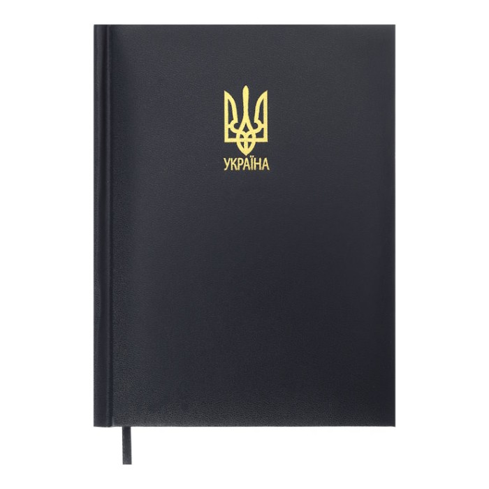 Щоденник датований «POWERFUL 2026» A5 на 336 сторінок з обкладинкою зі шкірзаму, синій, ТМ Buromax