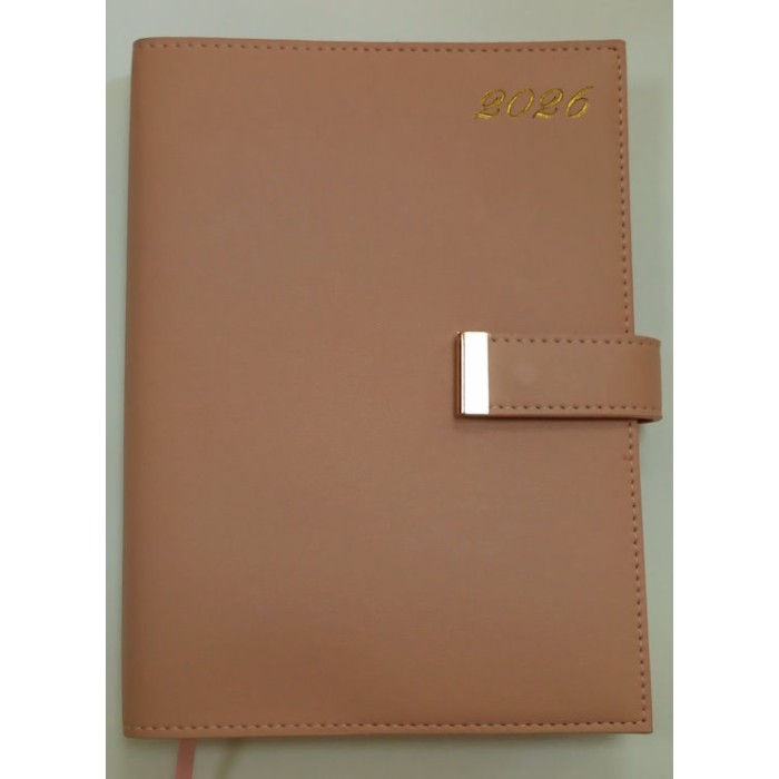 Щоденник датований «NUDE 2026» A5 на 336 сторінок з обкладинкою зі шкірзаму, кобальтовий, ТМ Buromax