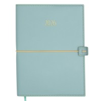 Щоденник датований «PANDORA 2026» A5 на 336 сторінок з обкладинкою зі шкірзаму, м'ятний, ТМ Buromax
