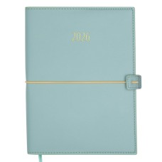 Щоденник датований «PANDORA 2026» A5 на 336 сторінок з обкладинкою зі шкірзаму, м'ятний, ТМ Buromax