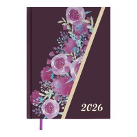 Щоденник датований «PASSION 2026» A5 на 336 сторінок з картонною обкладинкою, бордовий, ТМ Buromax