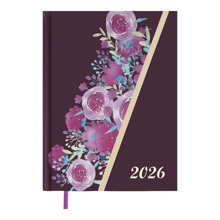 Щоденник датований «PASSION 2026» A5 на 336 сторінок з картонною обкладинкою, бордовий, ТМ Buromax