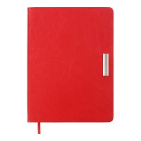 Щоденник датований «SALERNOC 2026» A5 на 336 сторінок з обкладинкою зі шкірзаму, червоний, ТМ Buromax