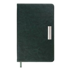 Щоденник датований «SALERNO 2026» A6 на 336 сторінок з обкладинкою зі шкірзаму, зелений, ТМ Buromax
