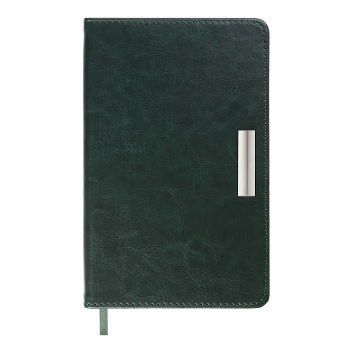 Щоденник датований «SALERNO 2026» A6 на 336 сторінок з обкладинкою зі шкірзаму, зелений, ТМ Buromax