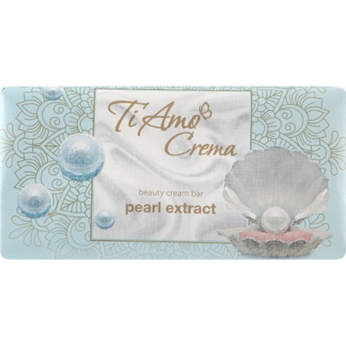 Крем-мило туалетне з екстрактом перлів тверде 125 г, ТМ Ti Amo Crema