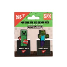 Закладинки для книг «Minecraft» магнітні, 2 шт у наборі, ТМ YES
