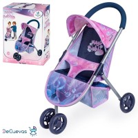 Коляска для ляльки 33х48х55 см металева прогулянкова з кошиком, у коробці 30х38х10,5 см