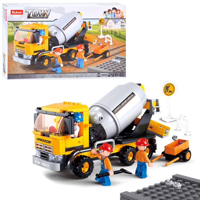 Конструктор «Спецтехніка» на 248 деталей з фігурками, у коробці 38х23.5х6 см, SLUBAN