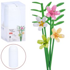 Конструктор «Квіти.Фрезія» 36,8 см на 238 деталей у колбі, у коробці 9,5х22х9,5 см, SLUBAN