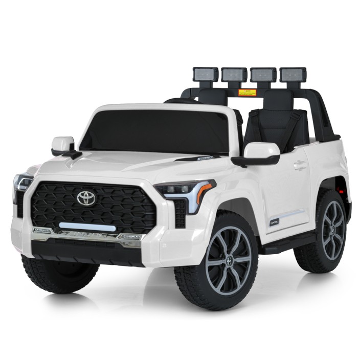 Джип р/к 2,4G на акумуляторі 24V 5AH з 2 моторами по 200W, MP3, USB, TF, EVA, BLUETOOTH, музикою, світлом, білий.