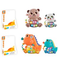 Піаніно 14х15х5 см музичне зі світлом та звуками тварин, на батарейці, в асортименті, у коробці 16х21х6 см