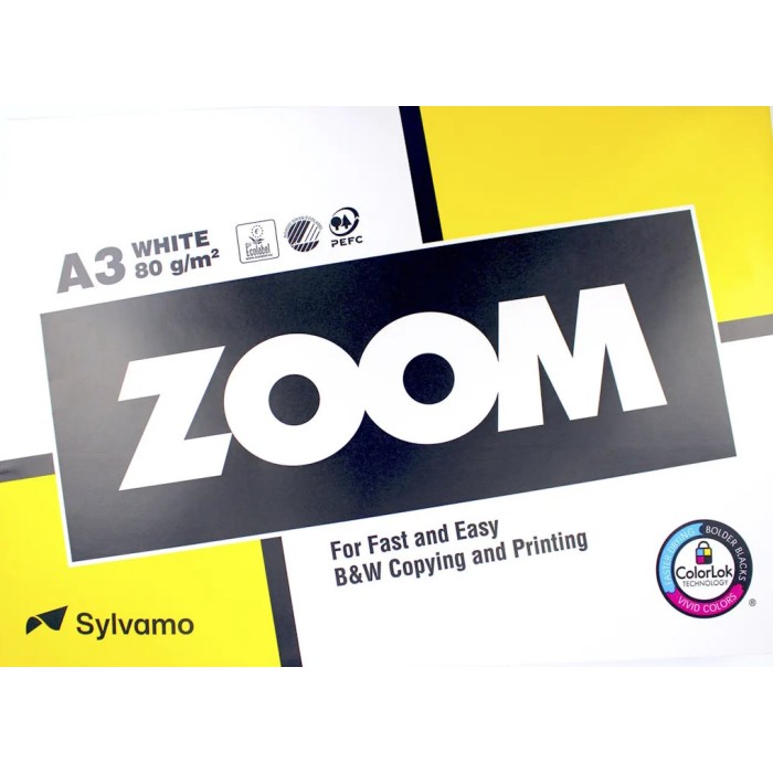 Папір «Zoom» А3 80 г/м2 клас С, 500 аркушів