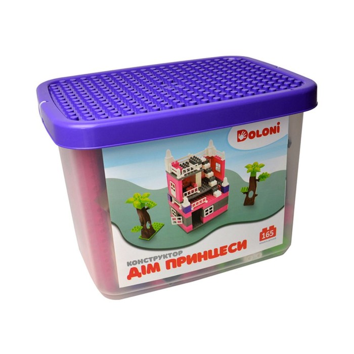 Конструктор »Дім принцеси» на 151 деталь, у пластиковому боксі, ТМ Долоні