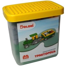 Конструктор «Тракторець» на 150 деталей, у пластиковому боксі, ТМ Долоні