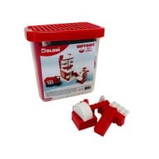 Конструктор «Гелікоптер» на 117 деталей, у пластиковому боксі, ТМ Долоні