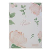 Папка-куточок «ARABESKI» А4 пластикова напівпрозора матова, коралова, TM Buromax